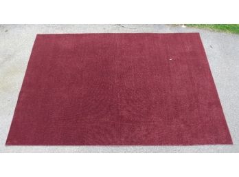 Room Size Cranberry Red Berber Carpet 12'long X 8' Wide