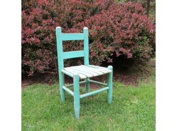 Painted Wooden Child's Chair