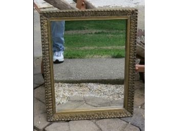 Syroco Gilded Style 1960's Framed Hanging Mirror.