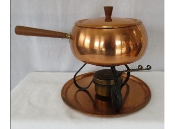 Say Cheese With This Mid-Century Copper & Iron Fondue Pot