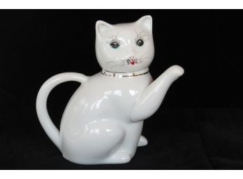 Vintage Cat Design One Person Teapot