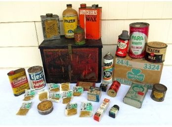 Large Lot Of Estate Found Advertising Tins, Boxes & More