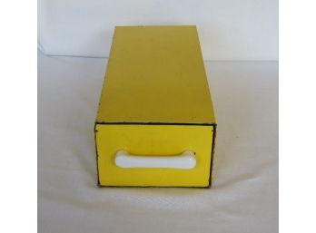 Yellow Metal File Drawer