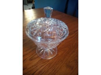 Crystal Candy Dish W/cover