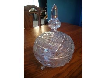 Crystal Candy Dish W/cover