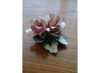 Vintage Porcelain Flower - Capodimonte - Made In Italy