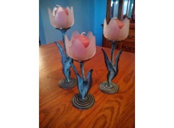 Tulip Candle Holders - 3
