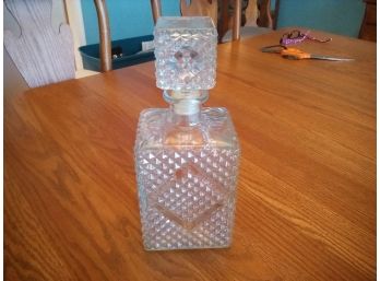Crystal Cut Glass Wine Decanter - 1 Of 2