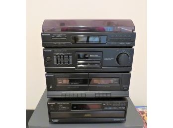 Vintage Panasonic Stereo System With Speakers