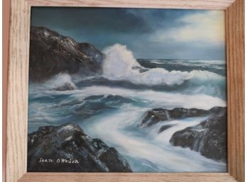 Original Framed Artist Signed Seascape O'Brien Artwork