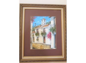 Spanish Mission Framed Original Art