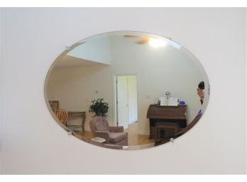 Oval Glass Wall Mirror