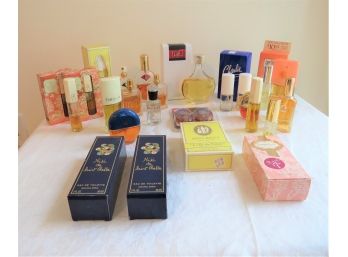 Collection Of Vintage Perfumes Eau De Toilettes