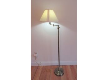 Vintage Antique Brass Finish Floor Lamp Adjustable Arm