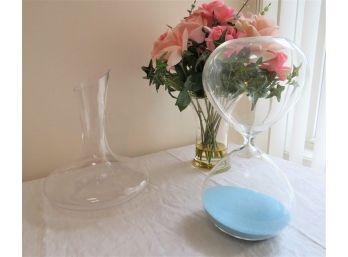 Collectible Glassware Giant Hourglass