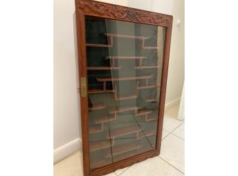 Vintage Rosewood Wall Hanging Curio