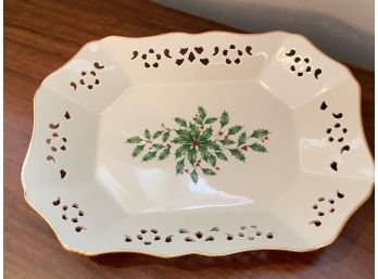 309, Christmas Tree Bowl Mikasa And Lenox Small Platter