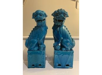 Pair Fu Dogs, Foo Dogs, Shishi, Lion Dogs