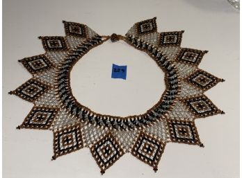 229, Beaded Necklace, Diamond Shape