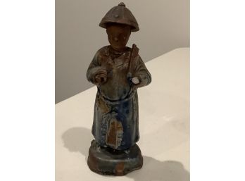 356, Antique Clay Painted Chinese Man