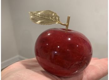 278, Red Apple Paper Weight