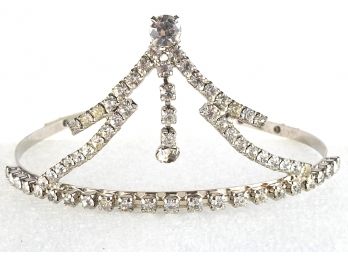Vintage Blingy Rhinestone Bridal Tiara With Hair Combs