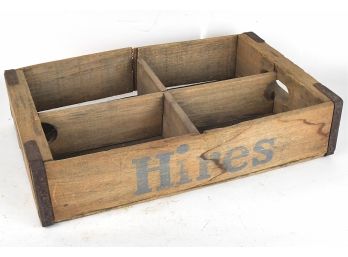 Antique Advertising Wooden Hires Root Beer Box