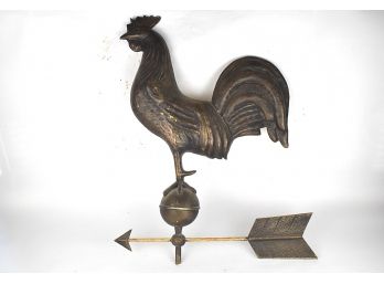 Vintage Rooster Weathervane Decor Ready For Hanging