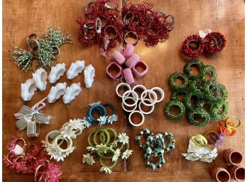 Colorful & Decorative Napkin Ring Collection - Over 100 In Total!