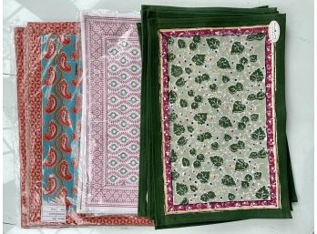 Three Sets Of New Cloth Placemats
