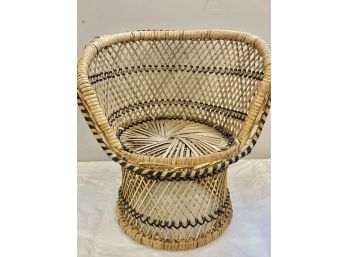 Woven Plant Stand Or Doll Chair