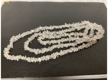 Lucite Or Plastic Type Beaded Necklace