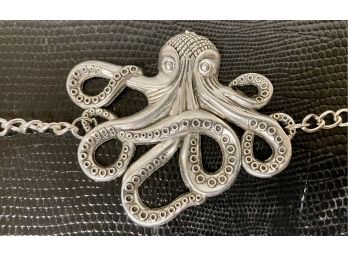 Different And Octrageous Octopus Pendent With Chain Attached