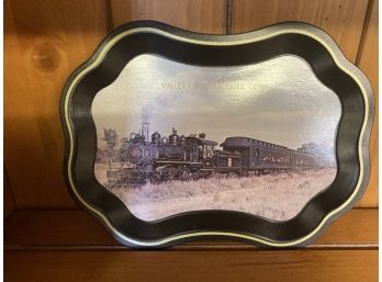 Metal Tray With Valley Railroad Essex Conn.