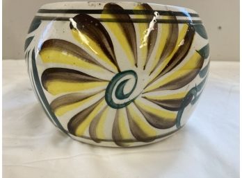 Bright Painted Sunflower Design Flower Pot