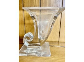 Vintage Heavy Glass Vase