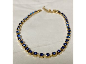 Pretty In Blue Tennis Bracelet