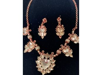 Vintage Necklace With Matching Earrings