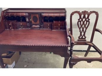 Mahogany Desk And Chair