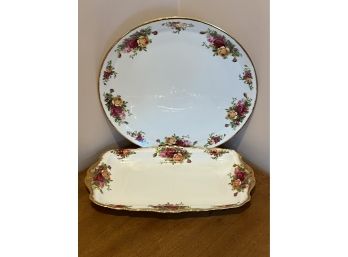 ROYAL ALBERT 'Old Country Rose' Platter & Serving Dish