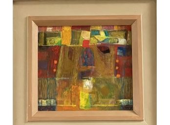 Marthinus Le Grange South African Artist Signed Abstract Oil On Paper