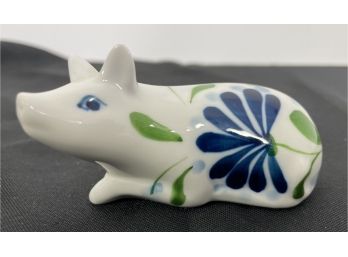 DANSK Decorative Pig Figurine & Royal Standard Small Footed Bowl