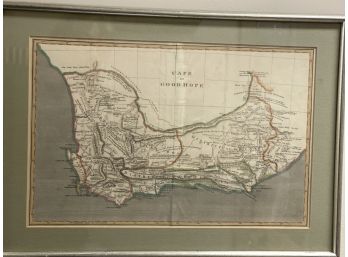 Vintage Map Cape Of Good Hope South Africa