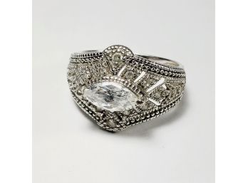 Vintage Sterling Silver CZ Ring