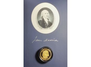 US MINT $1  James Madison Commemorative Proof  Coin