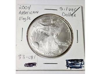 2004 American Silver Eagle In  2x2