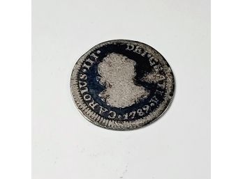 1789  Silver Half Real From Mexico (242 Years Old) Piece Of History