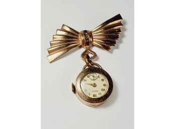 Vintage1/20 Gold Filled Pin With Wind Up Watch