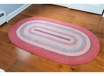 Oval Braided Chenille Rug