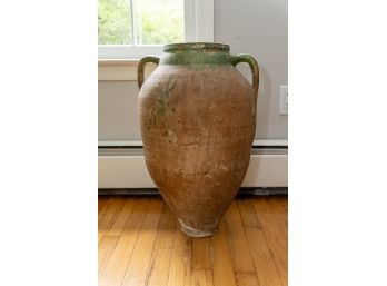 Large Turkish Double Handle Terracotta Olive Jar